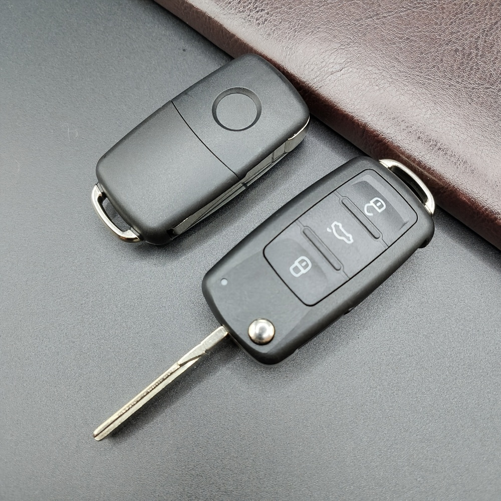 3pcs/set Tpu Soft Shell Car Key Case Cover + Black Braided Car Key