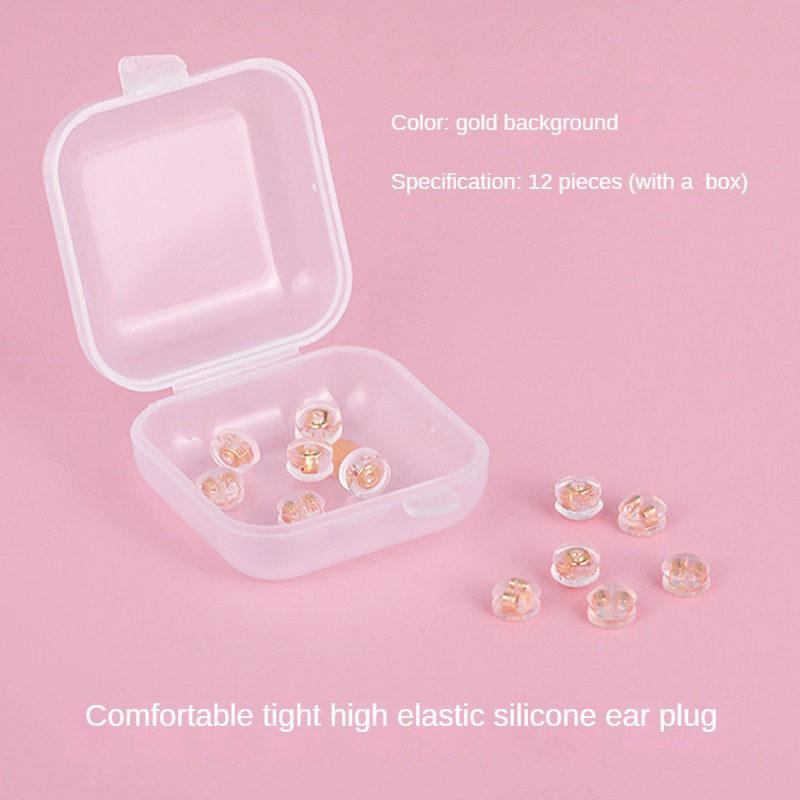 Silicone Secure Earring Backs Replacements For Studs, Soft Safety Locking Rubber Earring Backs