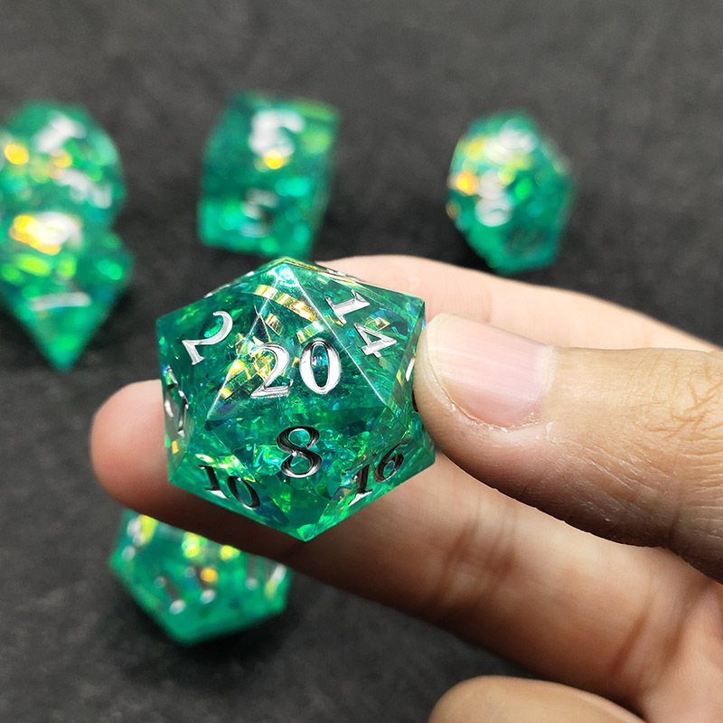Resin Running Group Dice Coc Cthulhu Dnd Dice D20 Dragon Temu