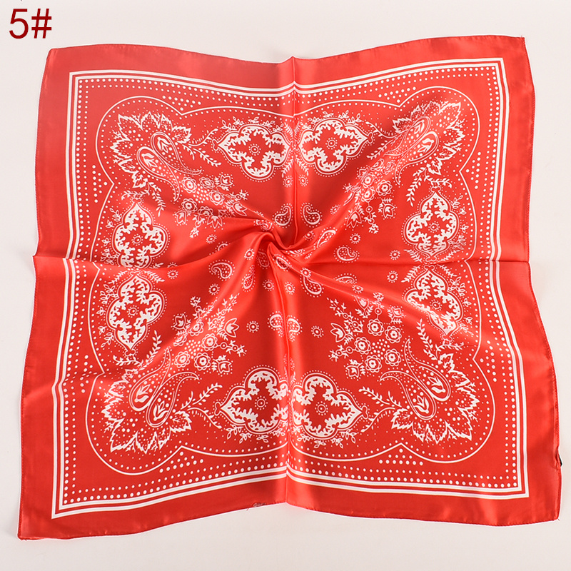 Vintage Bandana Flower Printed Scarf 27