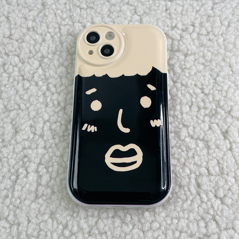Graffiti Boy's Cheeks Silicone Soft Phone Case For Iphone14 14plus ...