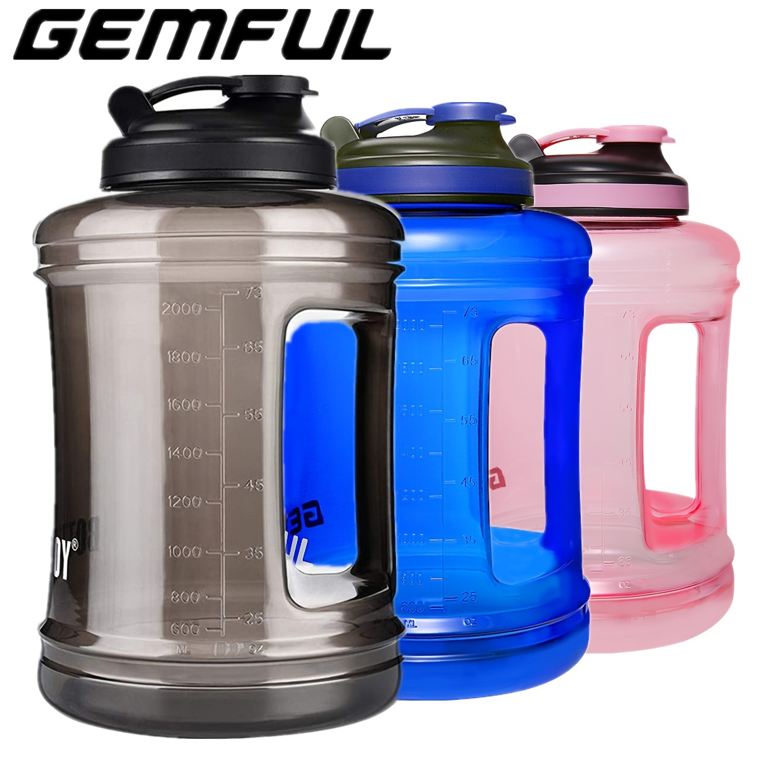 Extra Large Capacity Water Bottle Sports Fitness Convenient - Temu