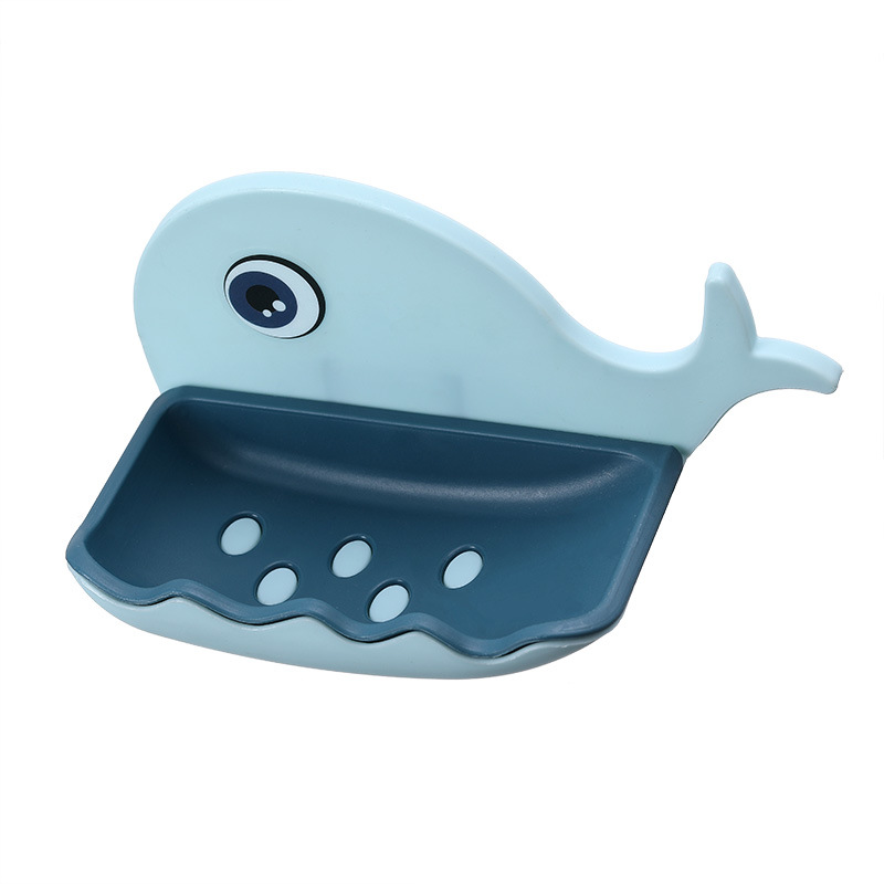 Cartoon Soap Dish with Self Draining for Shower Bathroom Kitchen