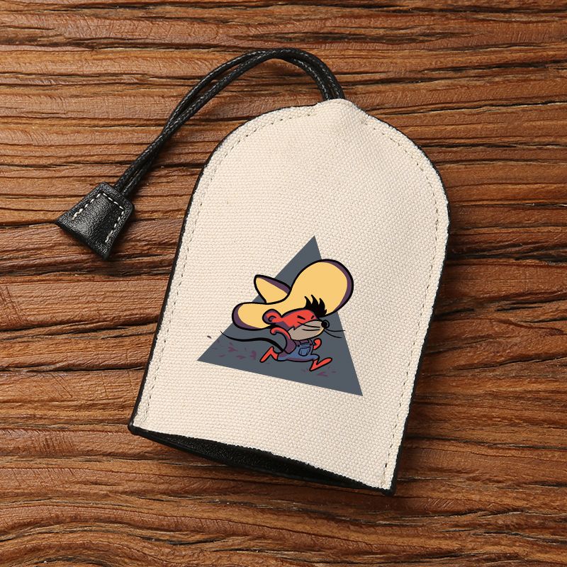 Men's Ultra Thin Large Capacity Multi Functional Key Bag American Retro  Personality Cartoon Mouse Pattern Printed Canvas Key Case Ladies Bag  Universal Pull Out Simple Key Storage Bag - Clothing, Shoes &