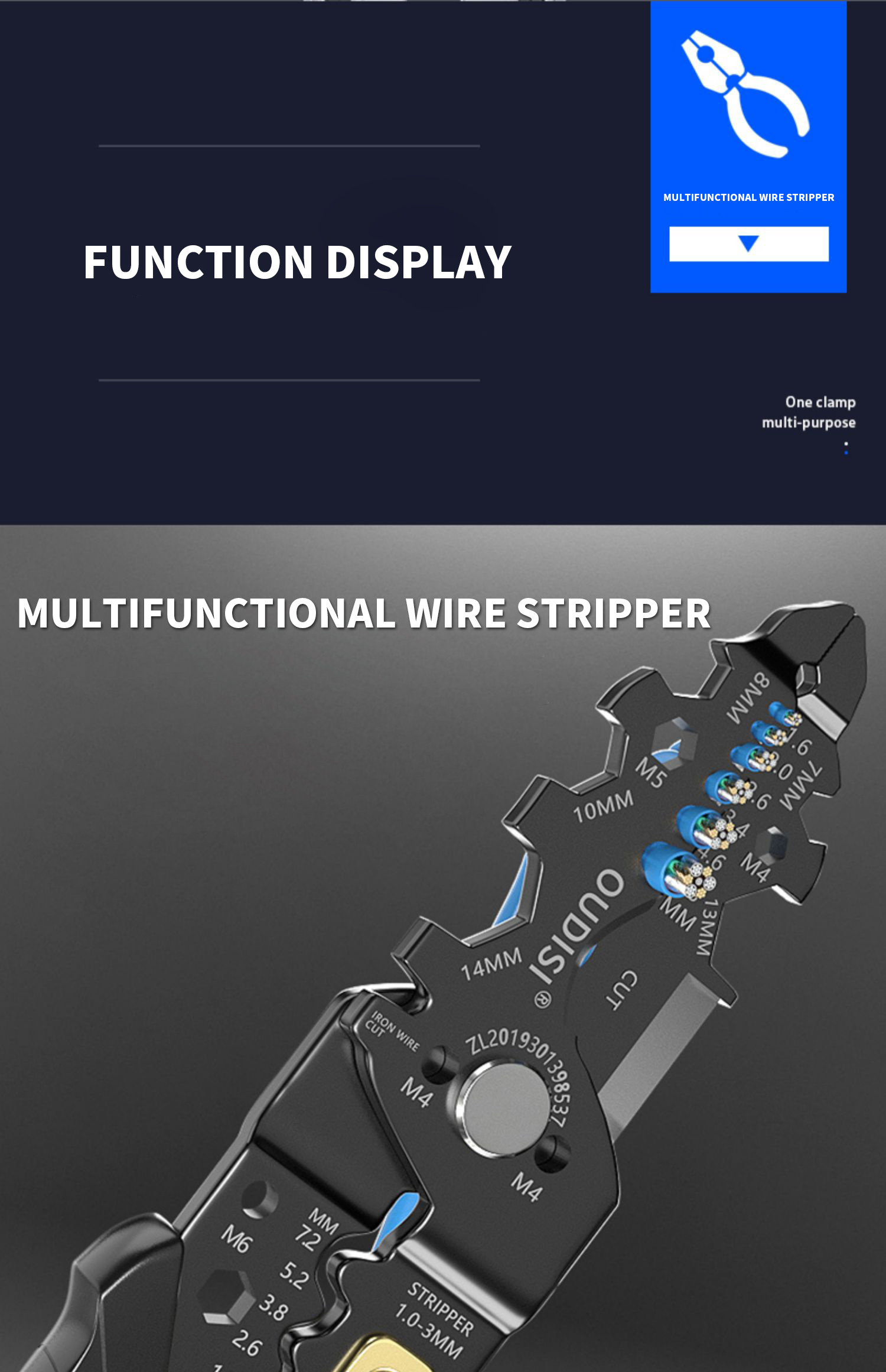 Multifunction Stripping Pliers Wire Winding Electrician Wire Stripping