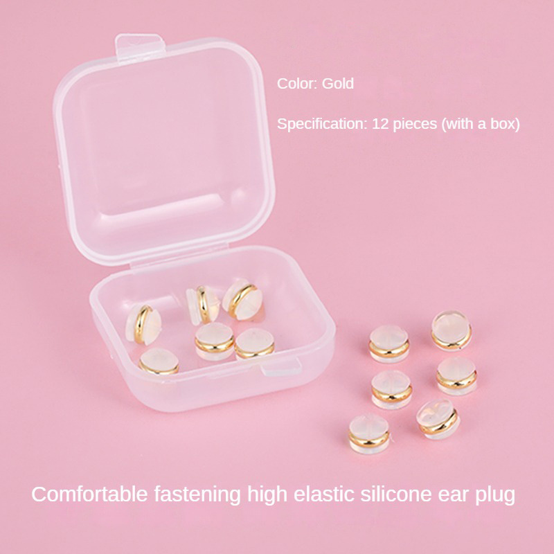 20pcs Silicone Earring Backs For Studs, 5.5mm Half Round Hypoallergenic  Earring Backs Replacement For Droopy Ears Secure Earring Clip