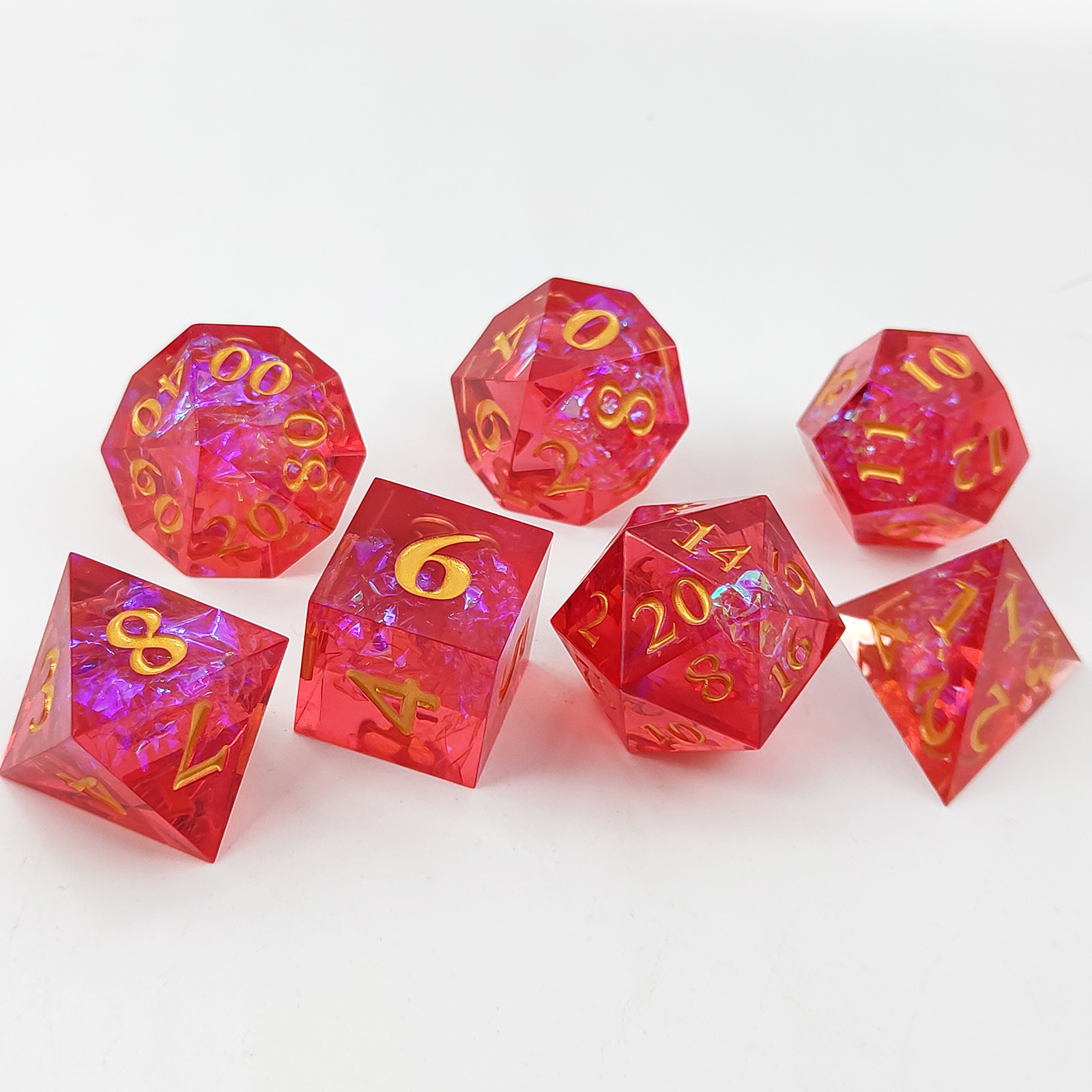 Resin Coc Running Group Dice Dragon Dungeon D20 Multi - Temu