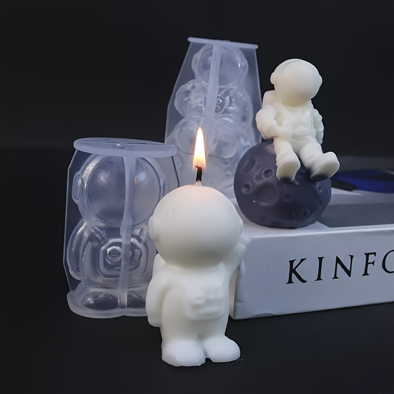 

1pc Astronaut Shaped Silicone Mold, Diy Candle Mold