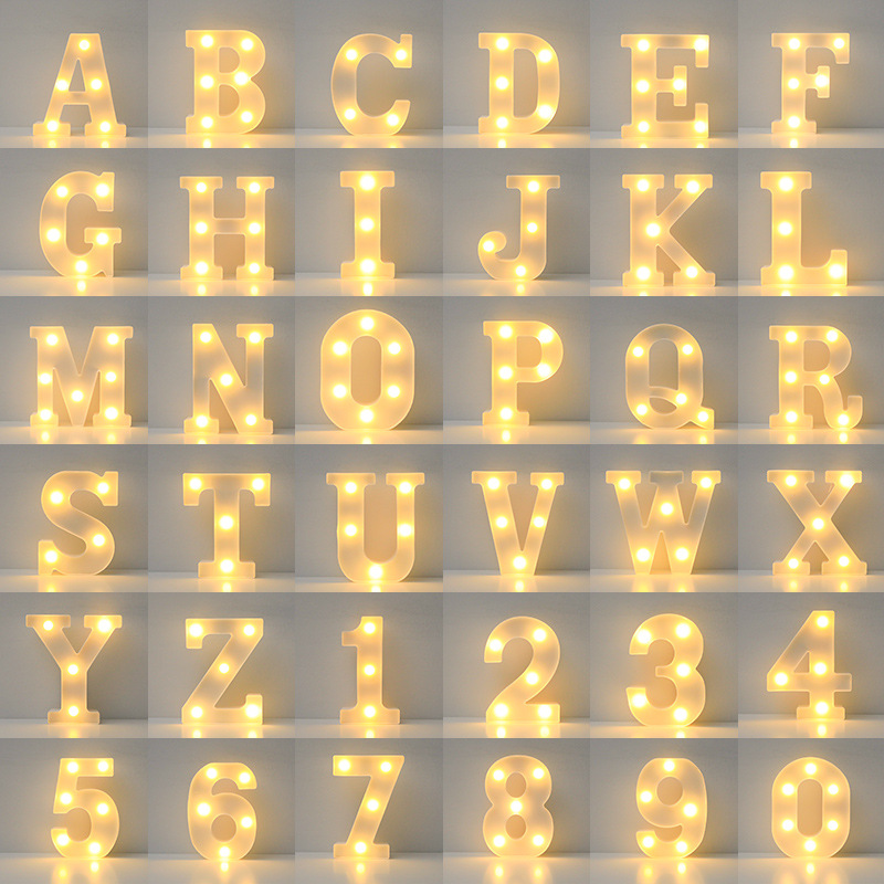 1pc english led letter lights proposal birthday decorations holiday party decorations interior room decorations store decorations outdoor party valentines day decoration details 14