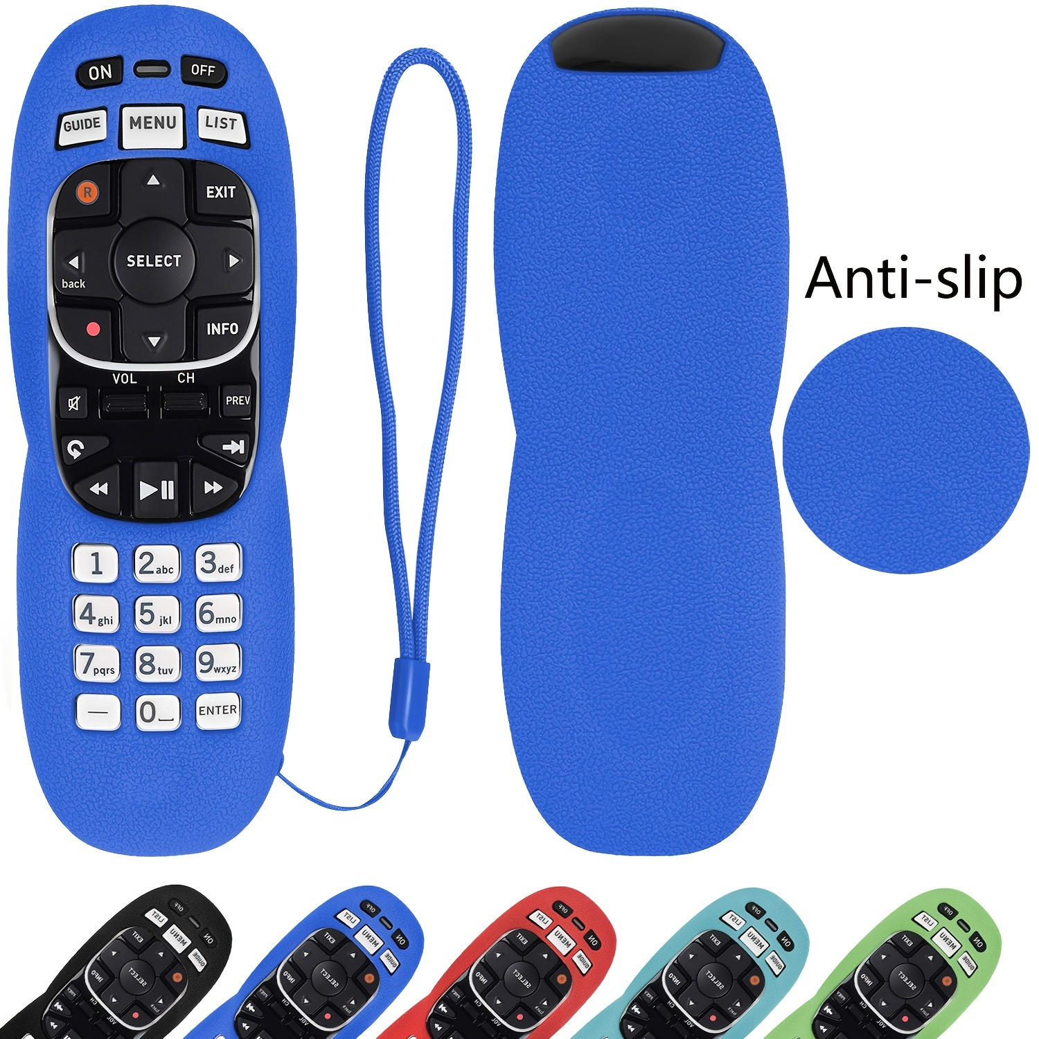 Glow In The Dark Silicone Case Cover Sleeve Skin With Lanyard For DirecTV RC73, RC70, RC70H, RC71, RC71H, RC72 & RC73B Remotes - Excludes Remote Control