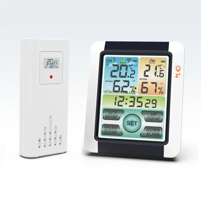 Wireless Temperature And Humidity Meter Indoor And Outdoor