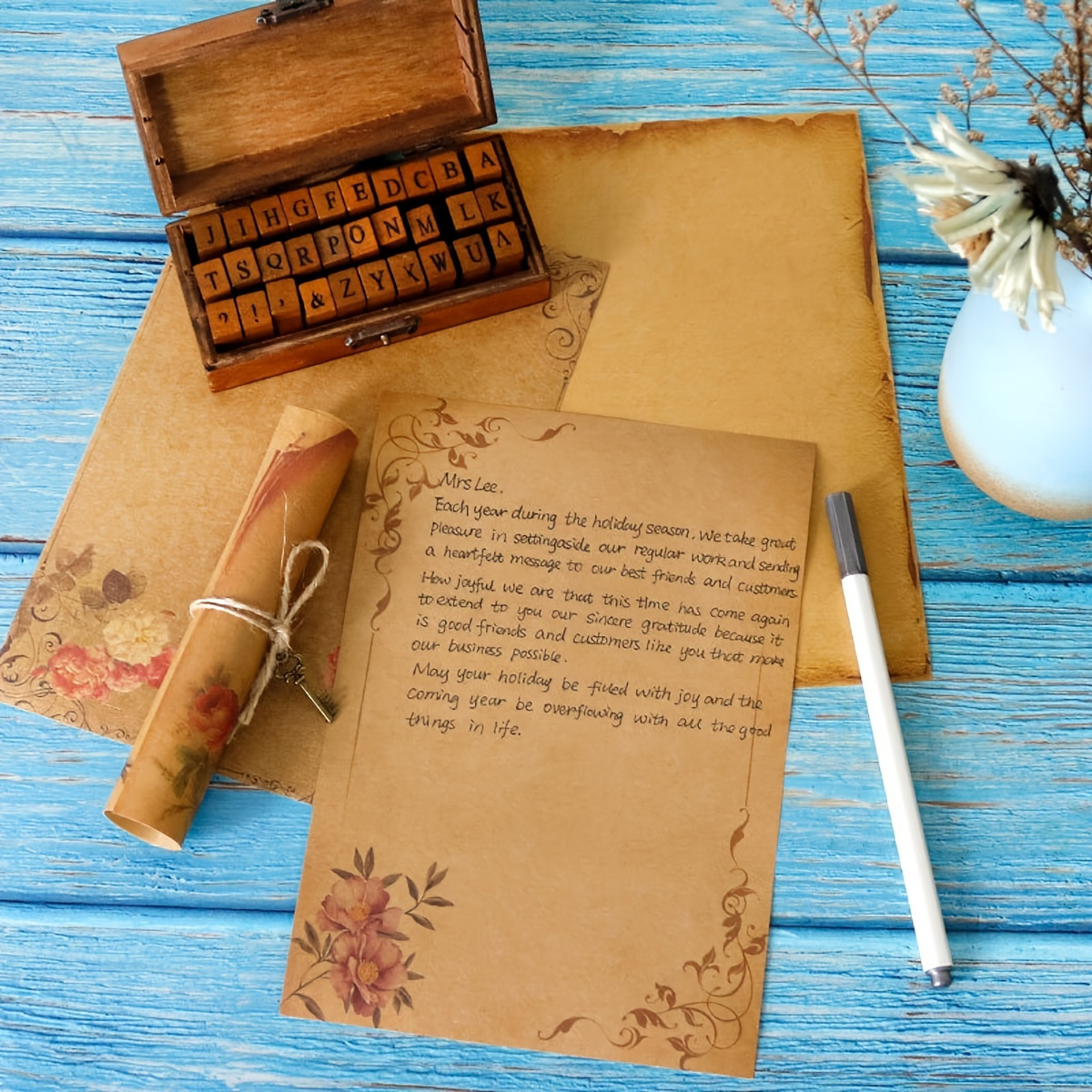 Kraft Paper Letter Paper Creative Chinoiserie Love Letter Letter