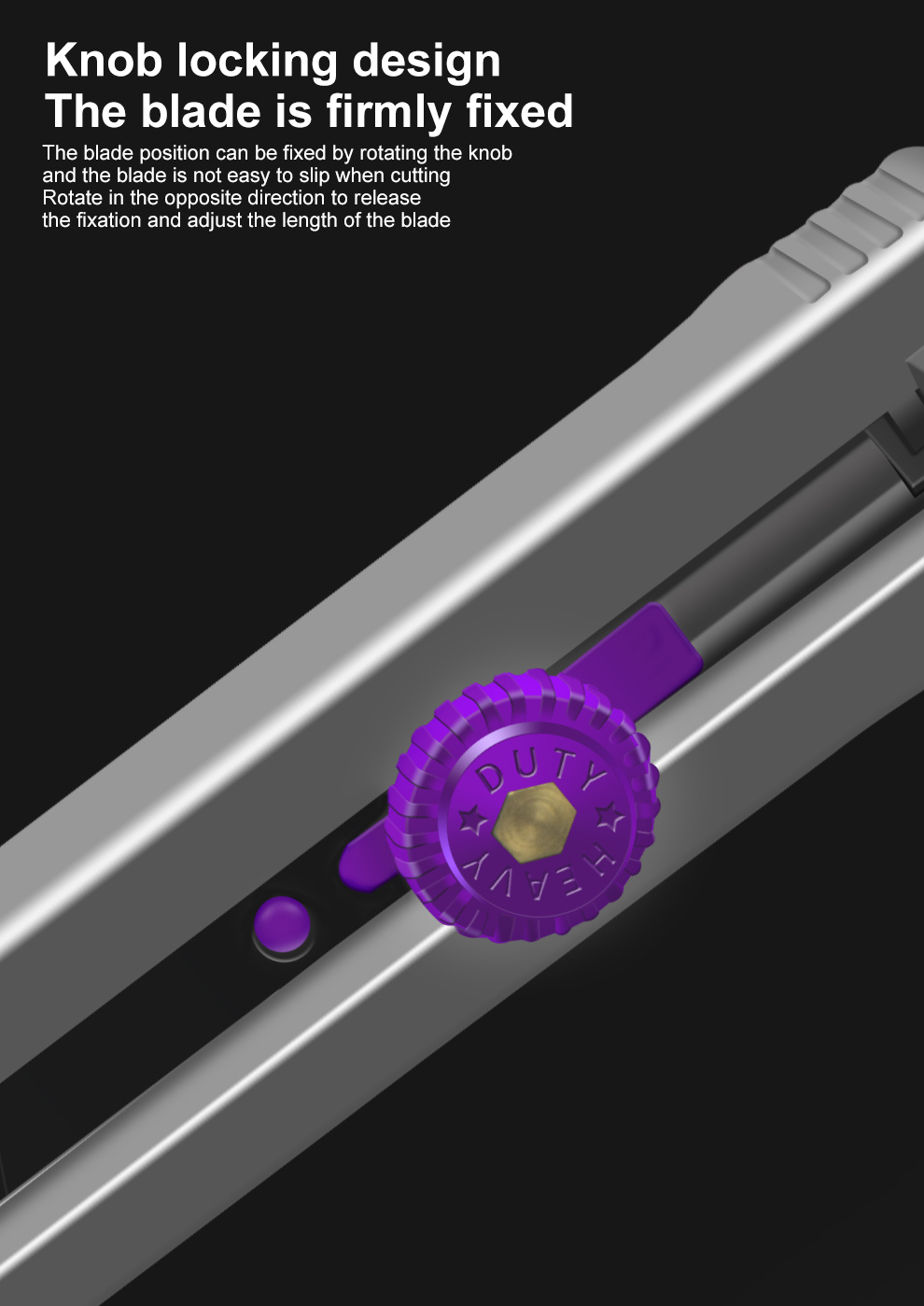 Utility Knife Blade Heavy Duty Retractable Box Cutter For Cartons