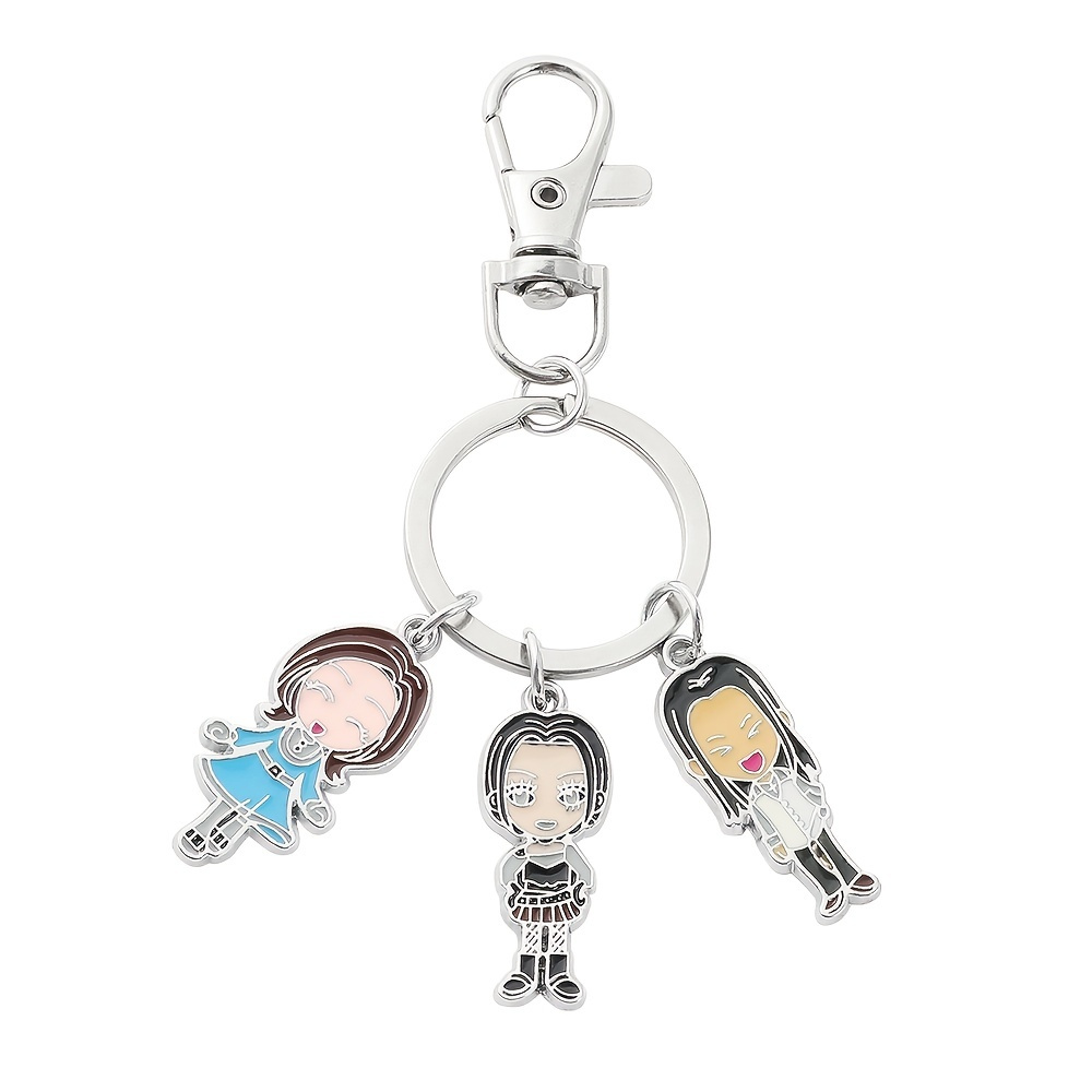 Multicolor Healing Smile Keychain Car Key Chain Ring Pendant For Bag  Fashion Gift Women Girl Jewelry Lucky Metal Keychain