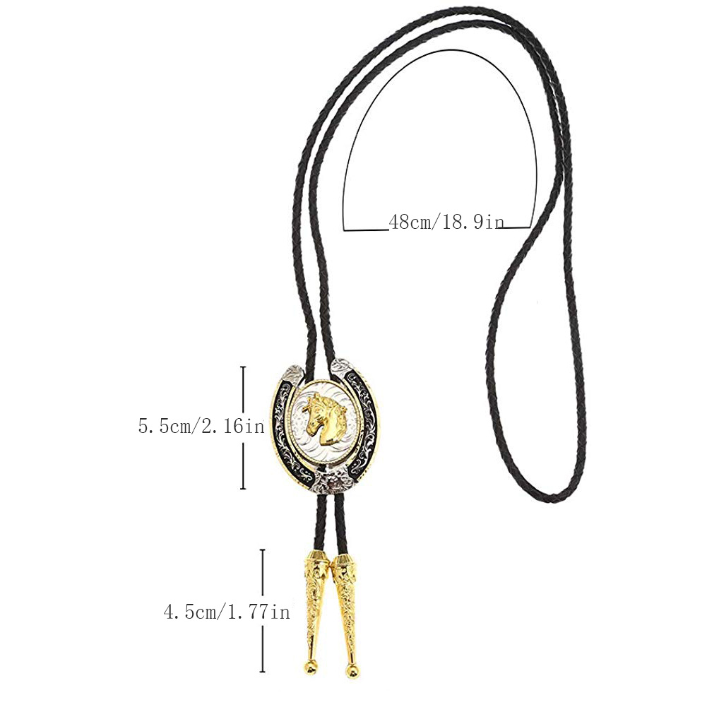 Bolo Tie Men Western Cowboy Golden Horse Bolo Tie Ideal Temu