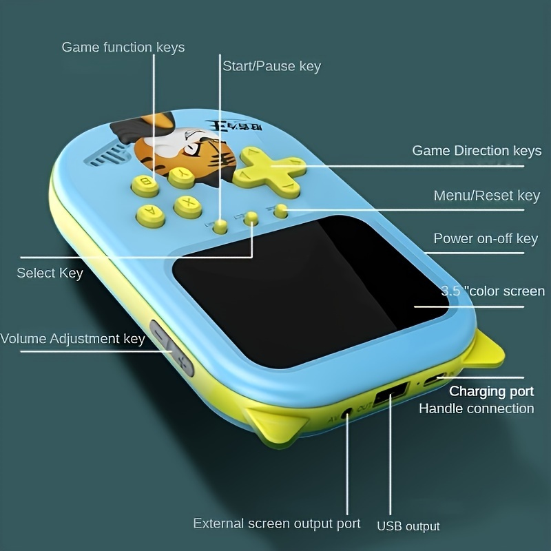 Creative Handheld Game Console 500 In One 3.5 Inch Large Screen Retro