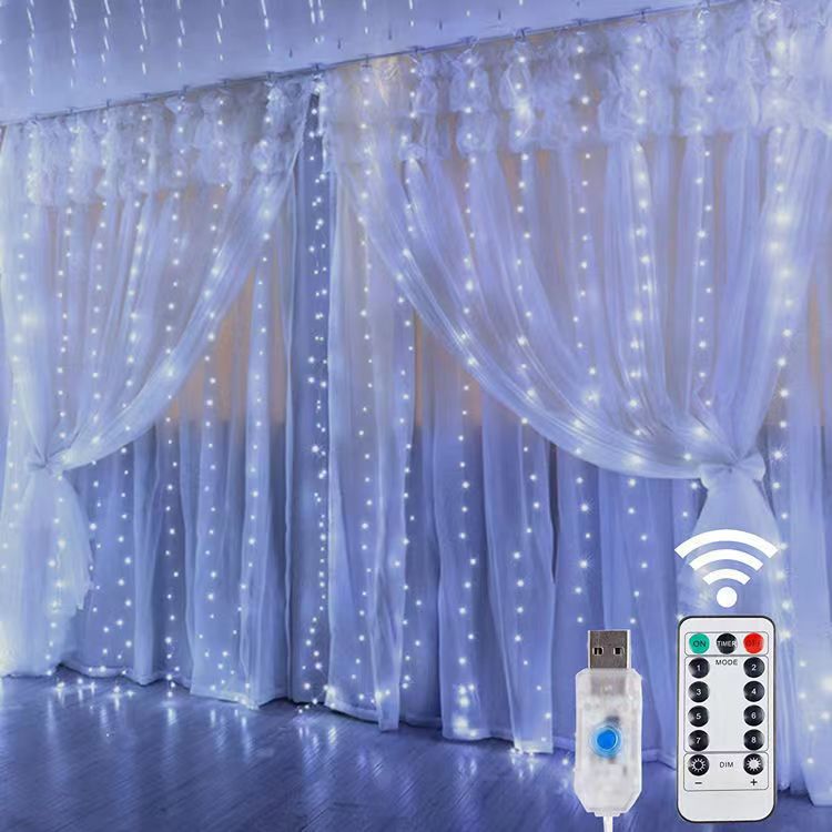 1pc 600 LED USB Copper Wire Curtain String Lights, 8 Modalità Fairy Copper  Lights Con Telecomando, USB Alimentato Impermeabile Nuovo Anno Natale Camera  Da Letto Festa, Matrimonio Casa Giardino Decorazione Murale - Temu Italy