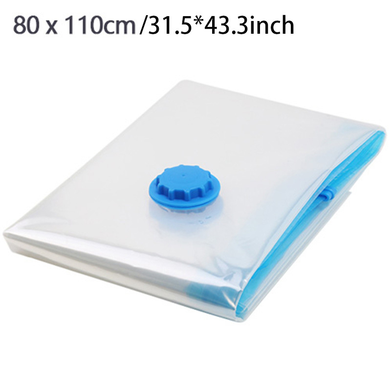 Vacuum Storage Bags With Valve Transparent Folding Compressed Space Saving  Travel Seal Packet Organizers for Towel