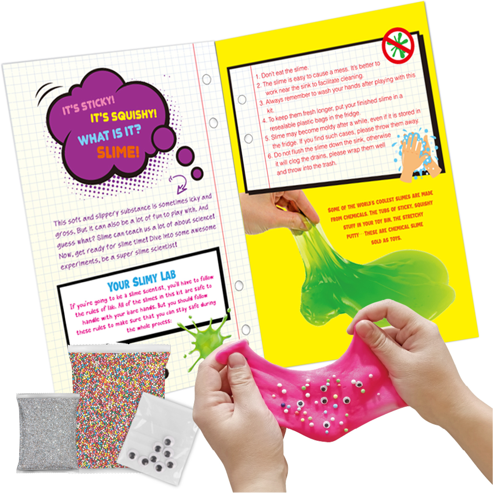 Diy Slime Kit For Girls Toys Party Favors With Ghost Mold - Temu