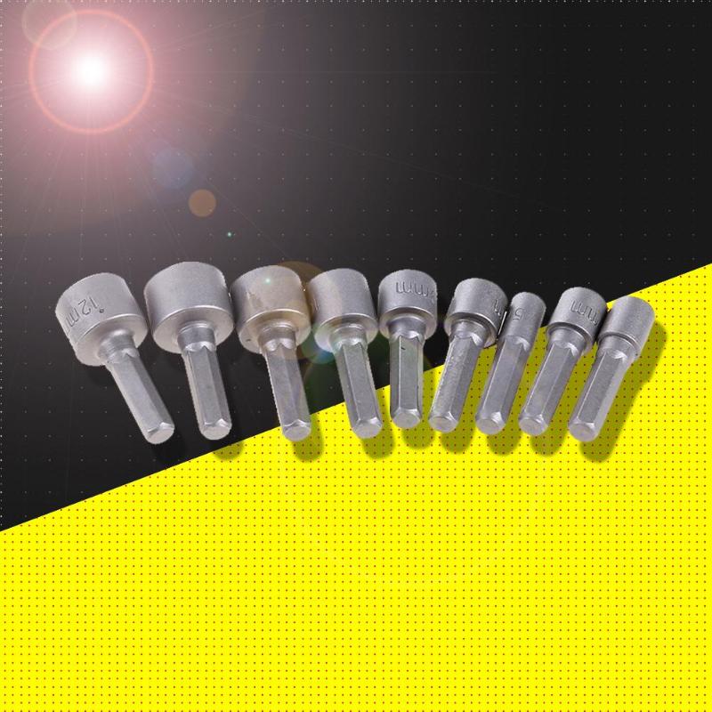 9/14pcs 5mm-13mm Hexagon Socket Sleeve Set Nozzle Nut Driver Power Nut  Driver Tool Screwdriver Set Fixed Drill Bit Set Hand Tool - AliExpress