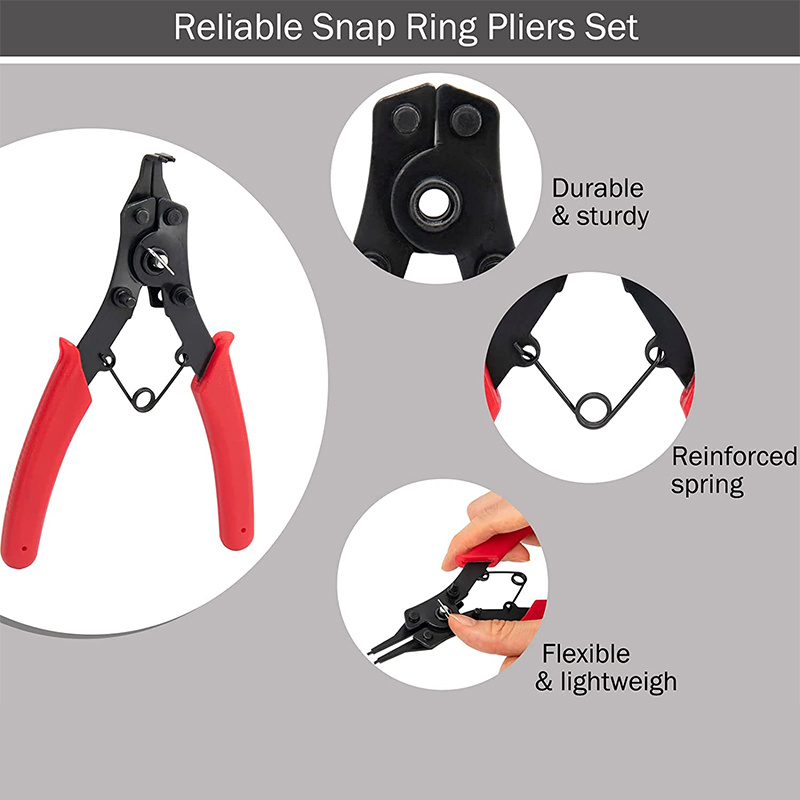 Four in one Multi function Snap Ring Pliers Four head - Temu