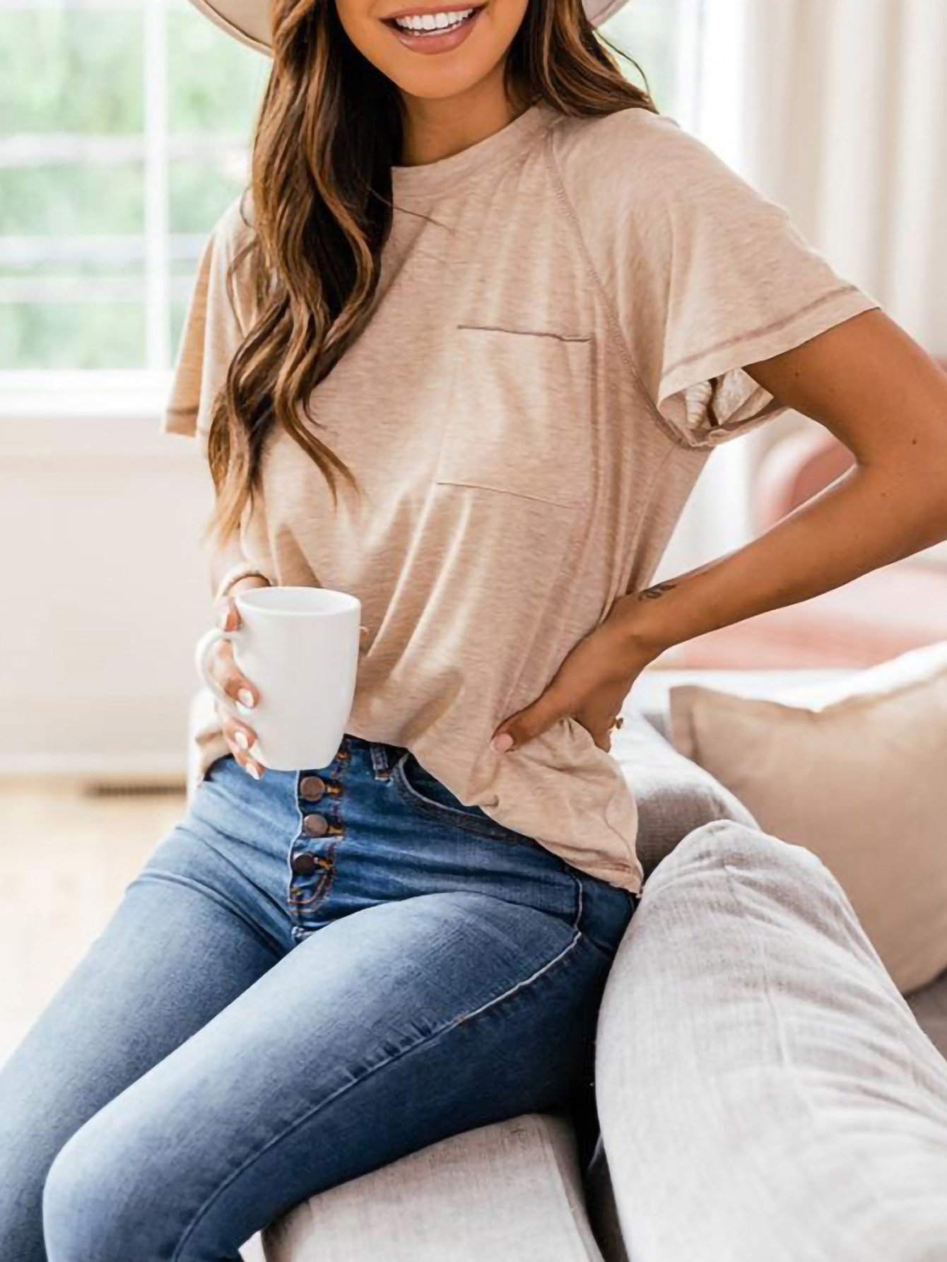 basic-pocket-solid-t-shirt-casual-short-sleeve-crew-neck-t-temu