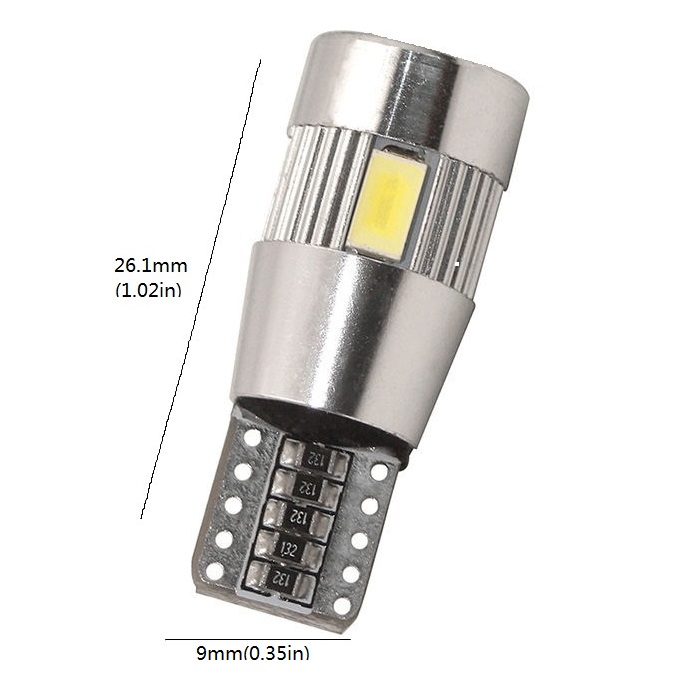 2pcs Voiture 5W5 Ampoule LED T10 W5W LED Signal Lumière - Temu France