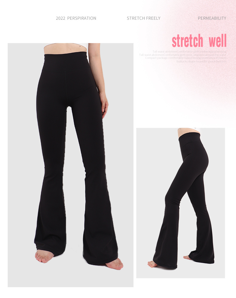 FELEMO Women's Bootcut Yoga Pants High Waist Workout Pants 4 Way Stretch  Tummy Control Work Pants Flare Pants（Navy/XL）