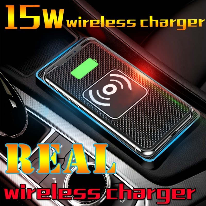 

Wireless Car Charger Charging Pad 15w Non Slip Qi Fast Charger For Car Wireless Phone Charger Android For Iphone 11/12/13/14 Pro Max Xs, For Samsung