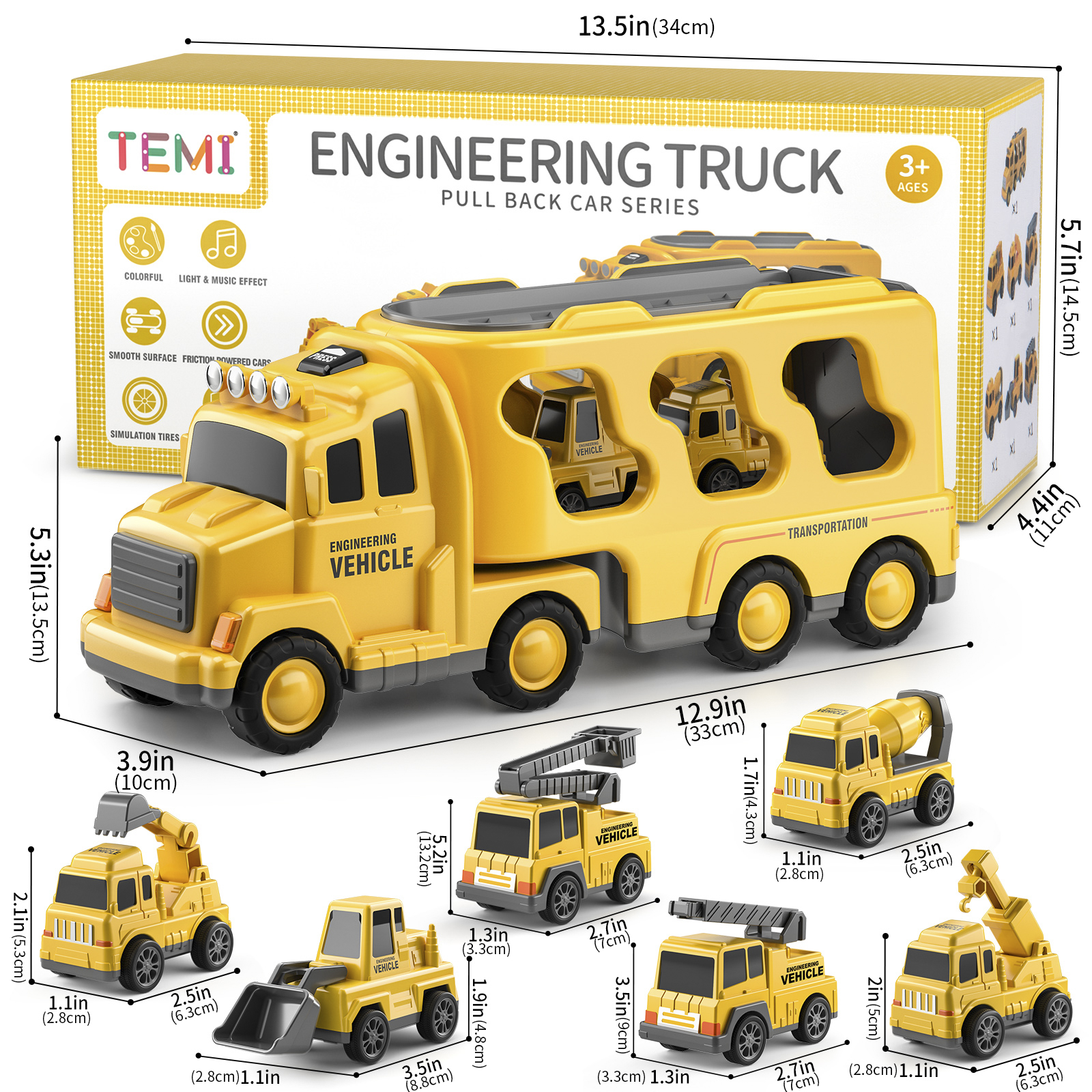 Brinquedos para meninos de 3 anos, 25 pcs engenharia die-cast Construção  Carro De construção brinquedos infantis para veículos meninos presentes -  Faz a Boa!