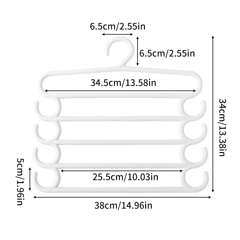 1/3/5pcs Appendiabiti Multifunzionale Appendiabiti Pantaloni - Temu Italy