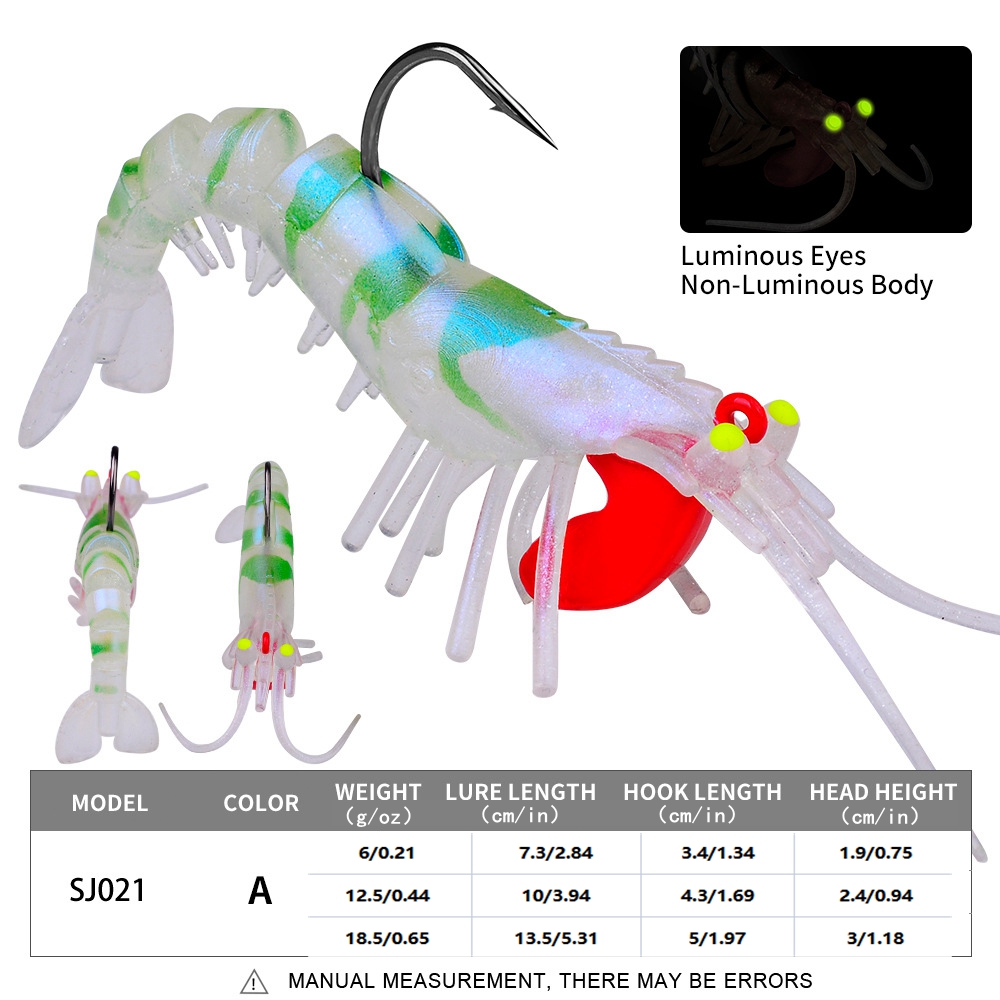 Proberos Luminous Eyes Fishing Shrimp Prawn Lure Perfect - Temu