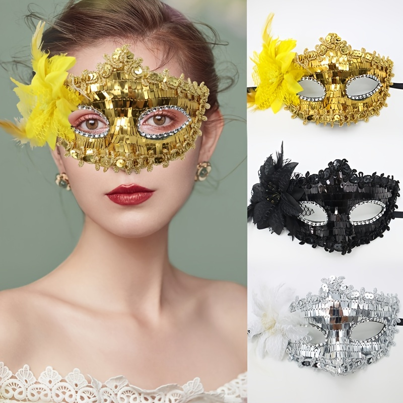 Masquerade Party Nuovo Cerchietto Paillettes Accessori - Temu Italy