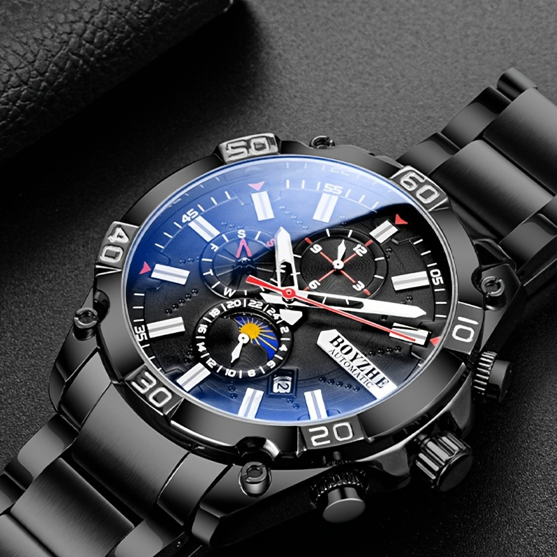 Buy online Black Day & Date Functional Watch For Men's from