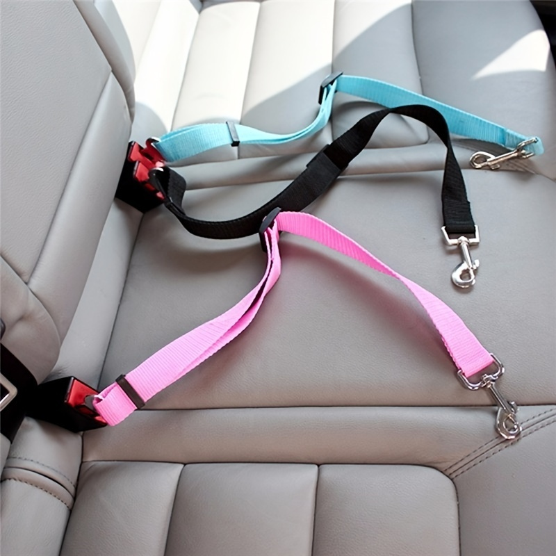 

1pc Pet Seat Belt For Dog & Cat, Retractable Dog Seatbelt For Car, Adjustable Pet Safety Seat Belts