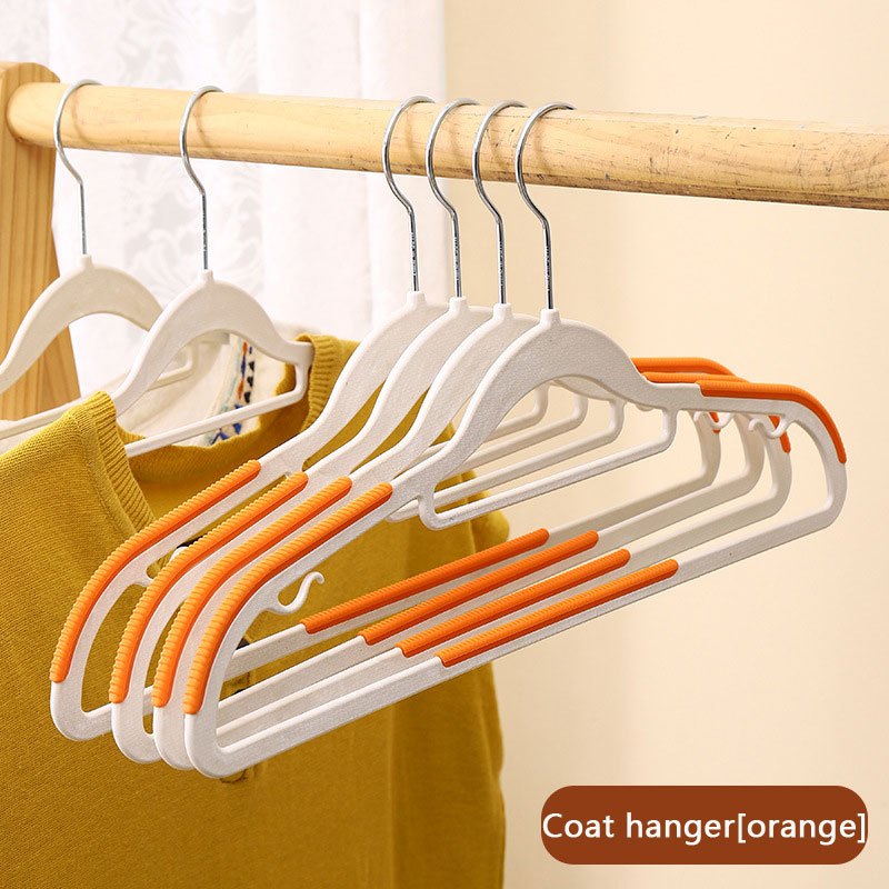 10/20pcs Plastic Clothes Hangers, Traceless Non-slip Clothes Hanger,  Ultra-thin Coat Hanger, Simple Clothes Drying Rack