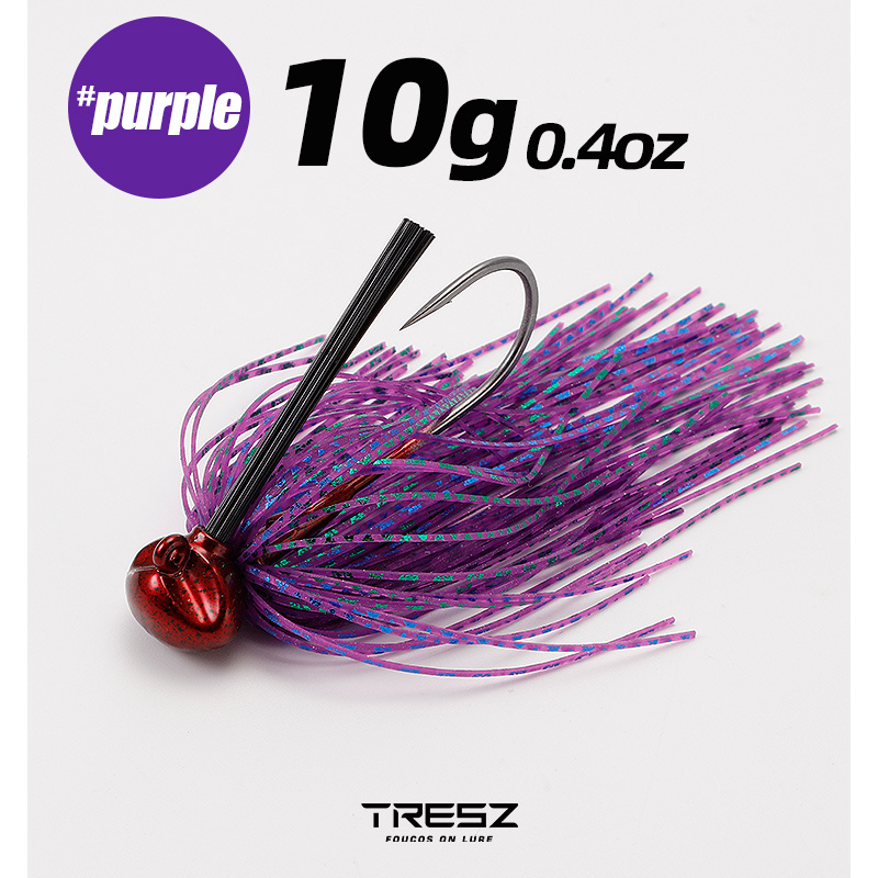 Purple 3 Inch Rubber Goby Fishing Lure 