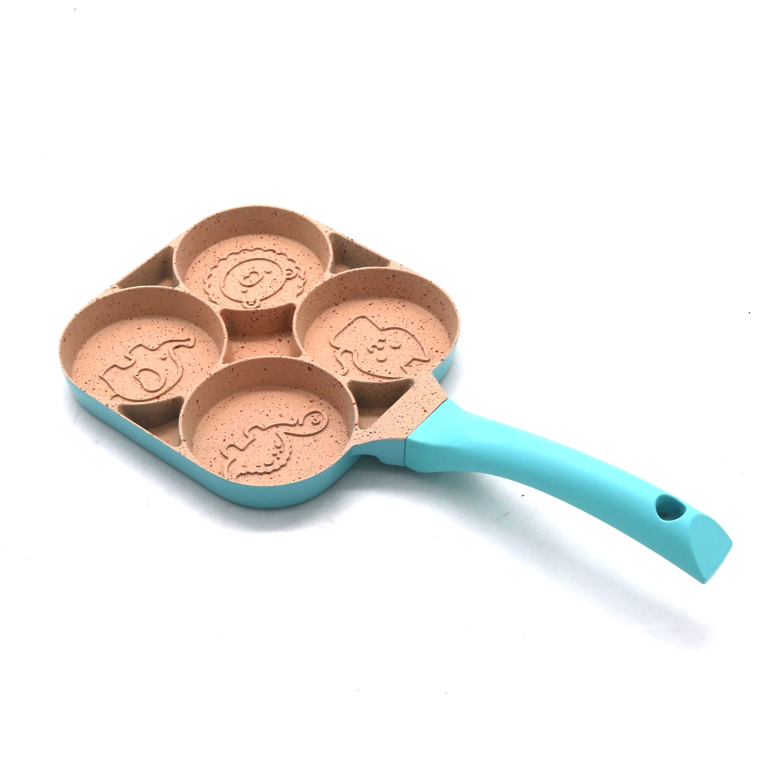 3 Holes Frying Pan Nonstick Egg Frying Pan Egg Burger Maker - Temu