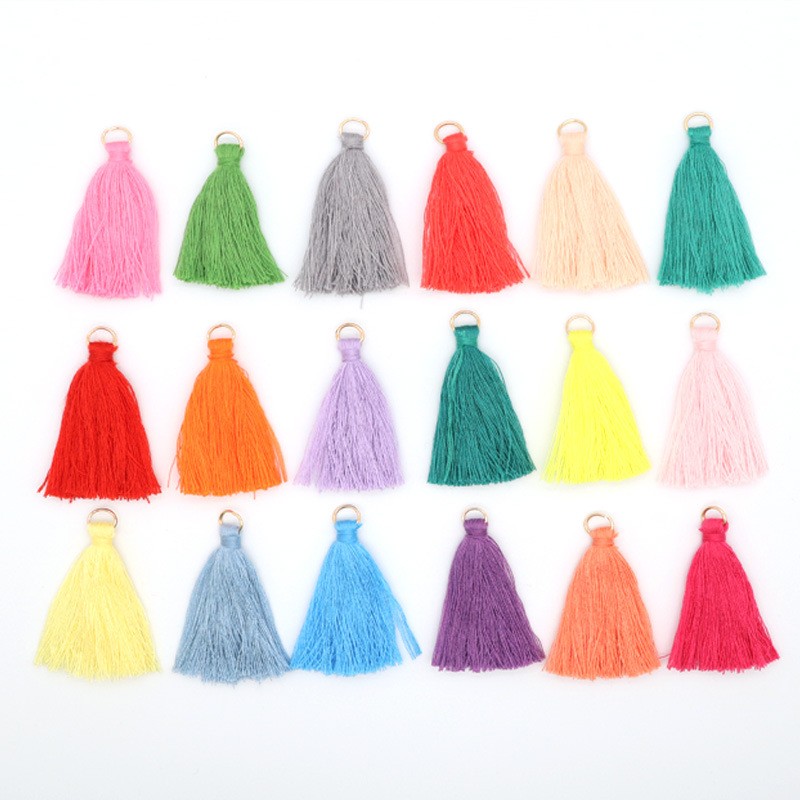 Small Tassels With Hanging Rings Polyester Rayon Tassels - Temu