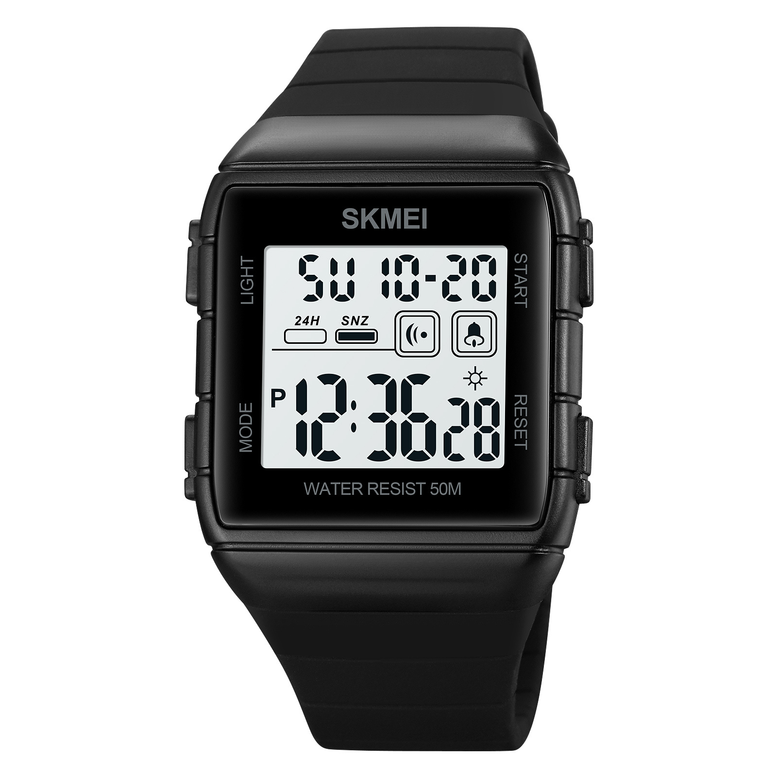 Skmei 1608 Waterproof Timing Sports Ectronic Watch Black