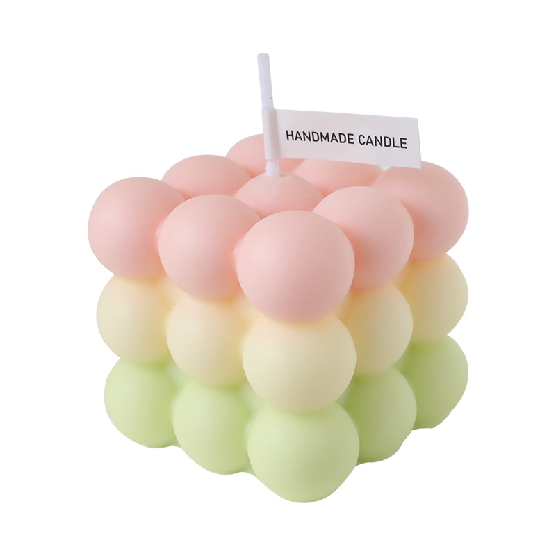 Soy Bubble cube candles, Caramel, sandalwood