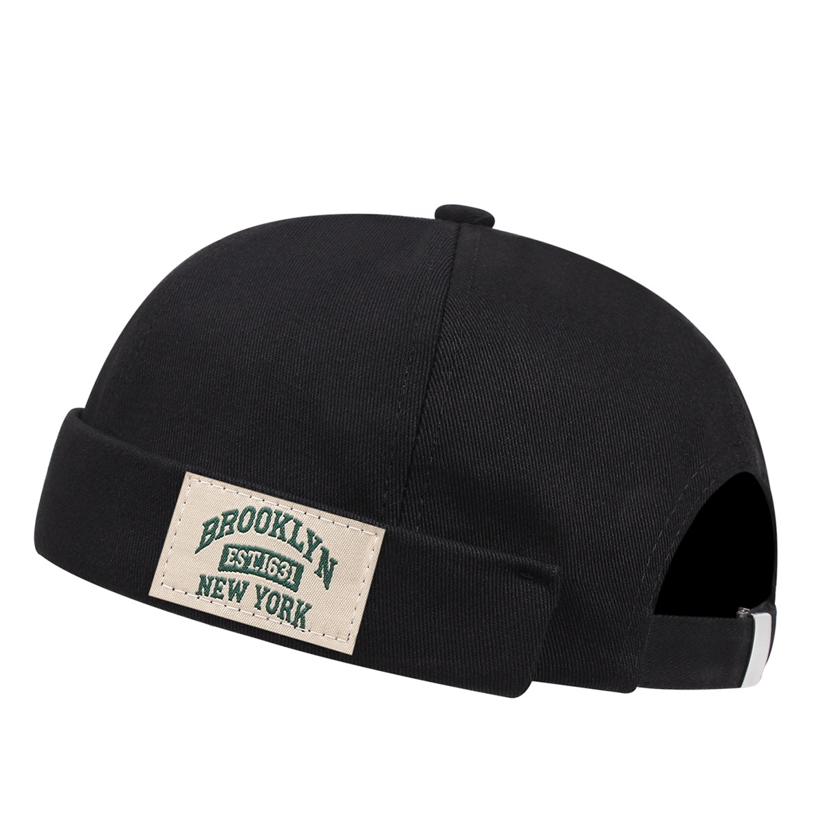 1pc 1631 English Embroidery Men's Brimless Melon Cap