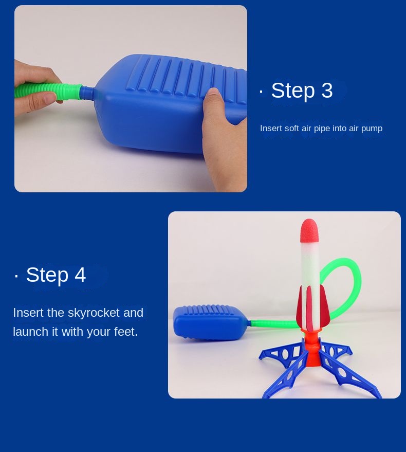 Kids Pad Rocket Outdoor Toy Set Game,rocket Launcher Outdoor Game Sports Team Temu