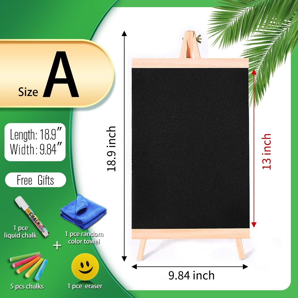 5 Styles Wooden Mini Chalkboard Signs With Supporting - Temu