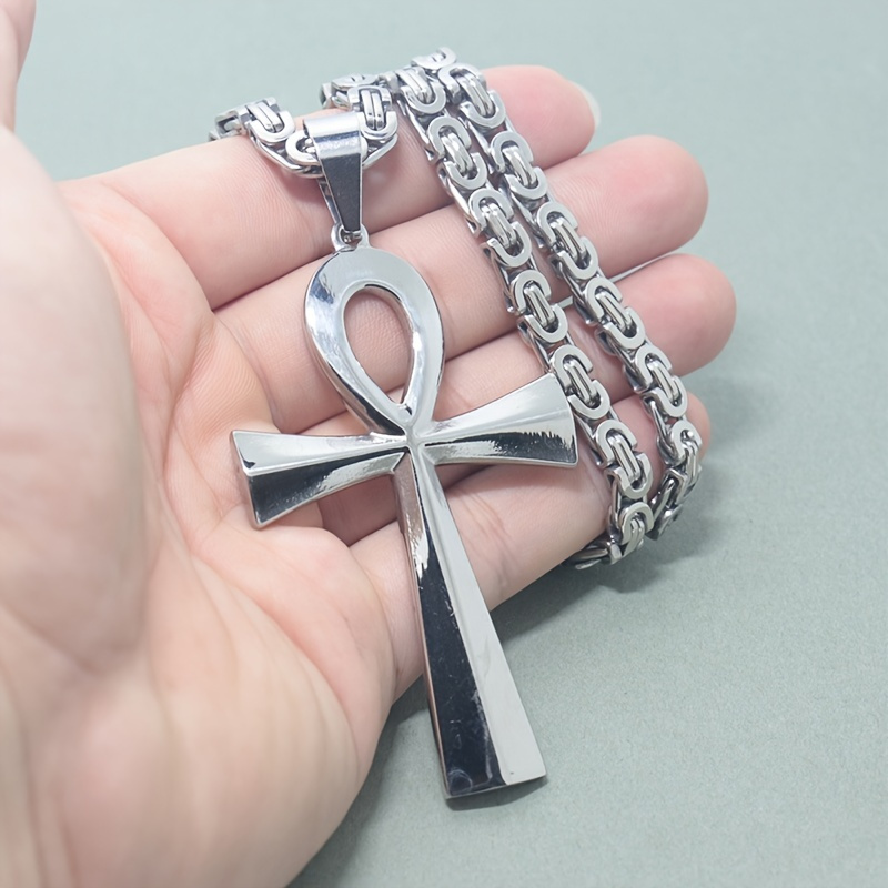 stainless steel ankh