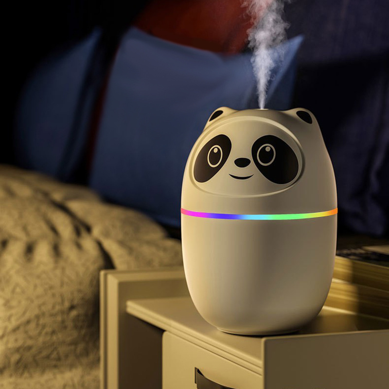 220ml Usb Panda Mini Humidifier 7 Colors Led Aromatherapy Essential Oil