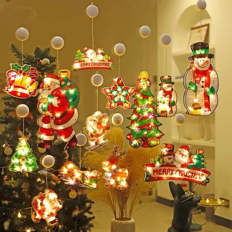 Christmas Window Decoration Lights Lighted Christmas Window - Temu