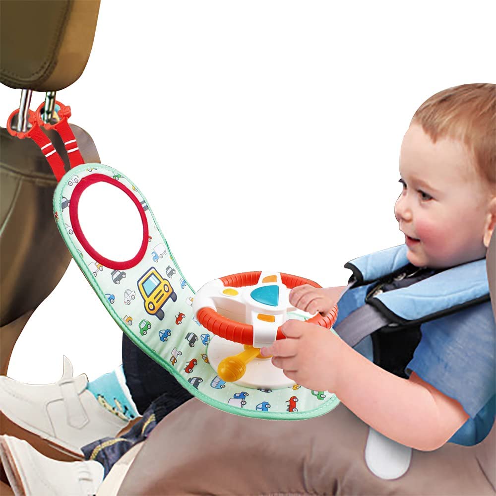 Car Seat Toys for Babies 0-6 Months, Rear facing Car Seat Arch toy with  Music