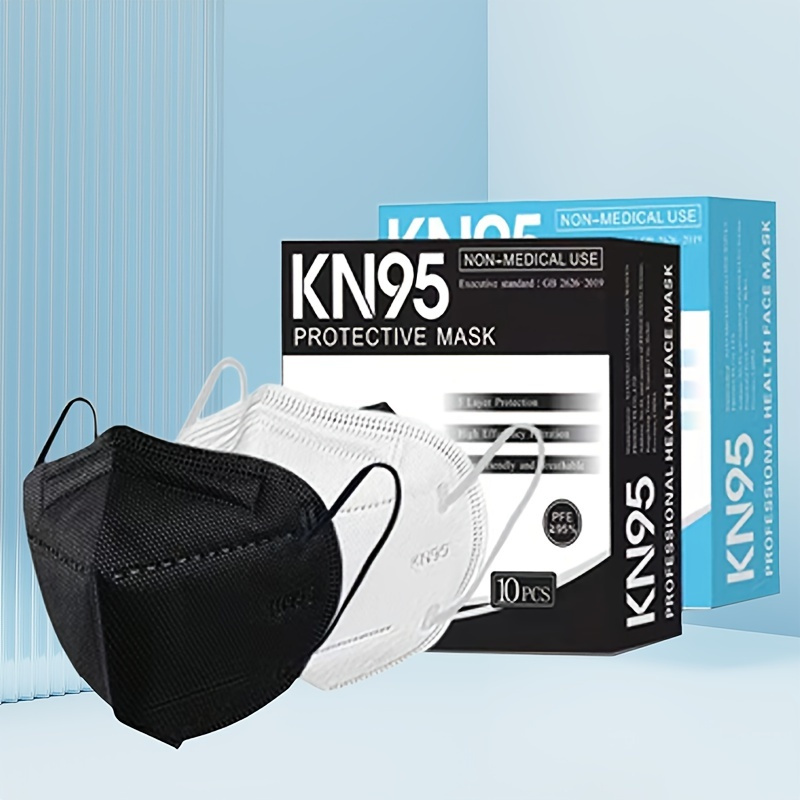 10pcs Kn95 Disposable Face Mask Respirator Protective Masks