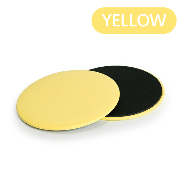 Yellow Core Sliders for Working Out - Exercise Sliders Fitness Set of 2